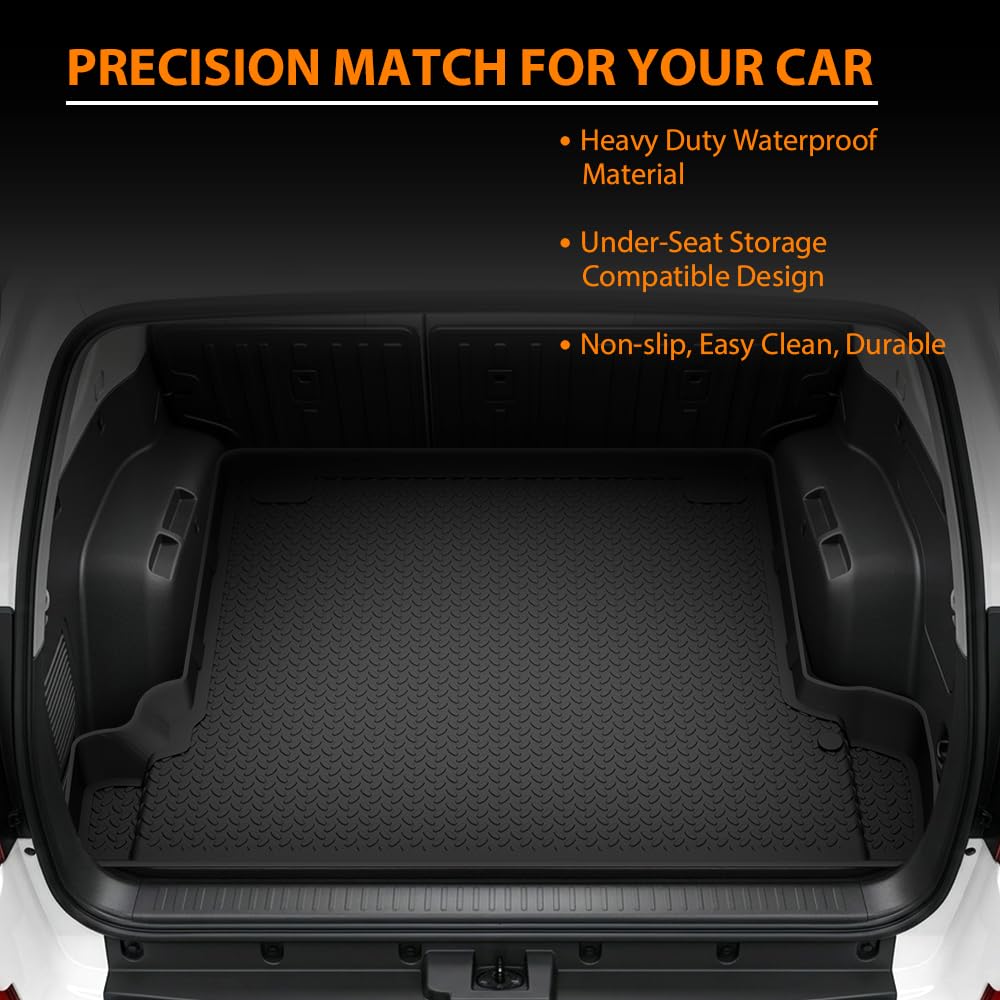 G-PLUS TPE Floor Mats Fit Toyota 4Runner 2003-2009 1 PCS Black
