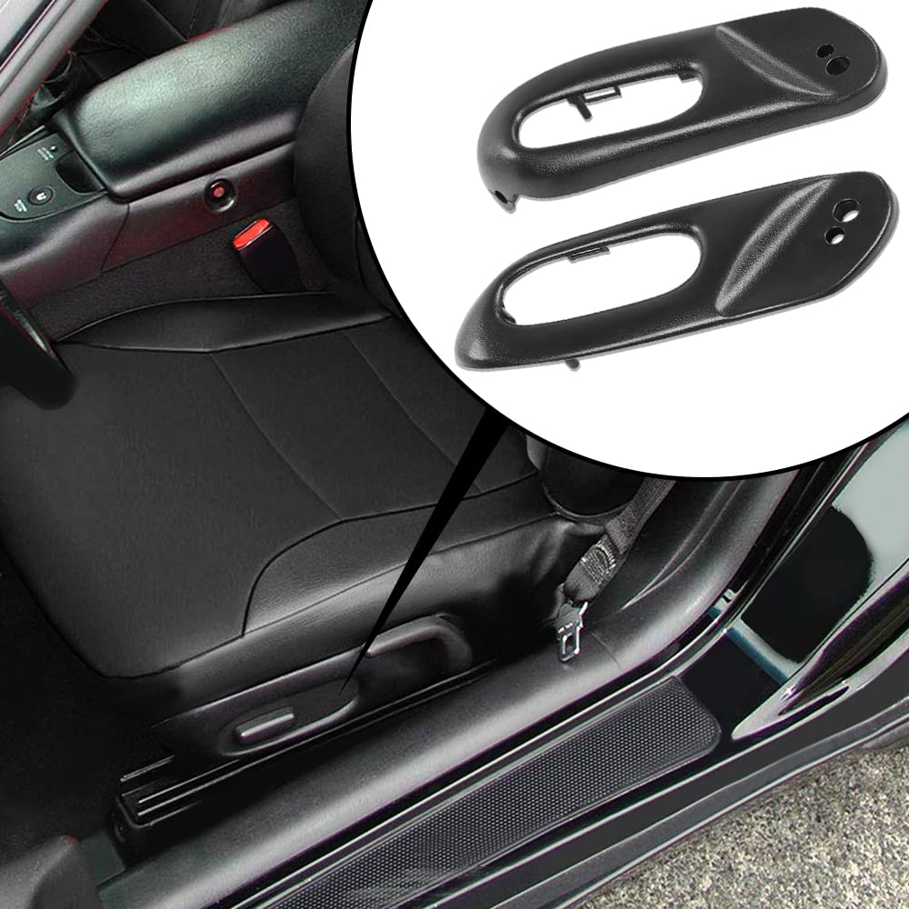G-PLUS Power Seat Switch Bezel Trim Black Compatible with Chevy C5 Corvette 1997 1998 1999 2000 2001 2002 2003 2004 Driver & Passenger Side Power Seat Switch 12455426 12455427