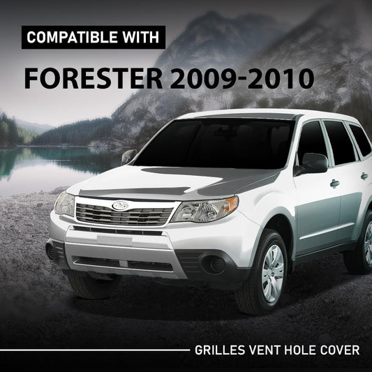 G-PLUS Front Bumper Grill Grille Replacement Compatible with Subaru Forester 2009-2010 Chromed 91191SC001
