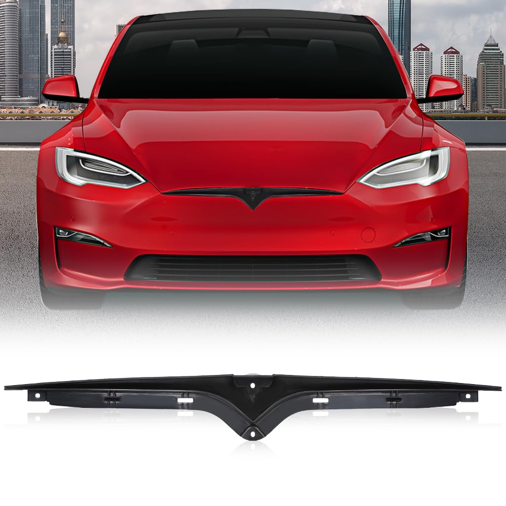 G-PLUS Front Bumper Grille Support Bar Compatible with Tesla Model S 2016 2017 2018 2019 2020 2021 1062472-00-F