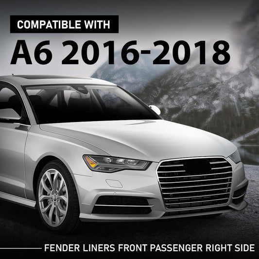G-PLUS Fender Liner Front Passenger Right Side Compatible with Audi A6 S6 2016-2018 4G0853888J, AU1251110
