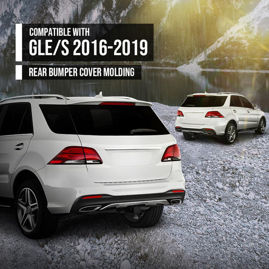 G-PLUS Rear Bumper Trim Lower Molding Compatible with Benz GLE550 GLE550e 4Matic 2016-2018 Fit Benz GLS450 GLS550 4Matic 2017-2019 1668857622, MB1144127 Silver