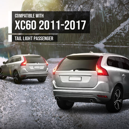 G-PLUS LED Tail Light Passenger Right Side Compatible with Volvo XC60 2011-2017 VO2801104, 31353035, 313230351, 31323035-1 Red