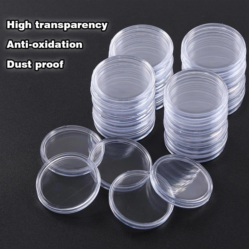 G-PLUS 30.6mm Coin Holders Capsule Fit for JFK Half Dollar w/Box Direct Fit Airtight 50