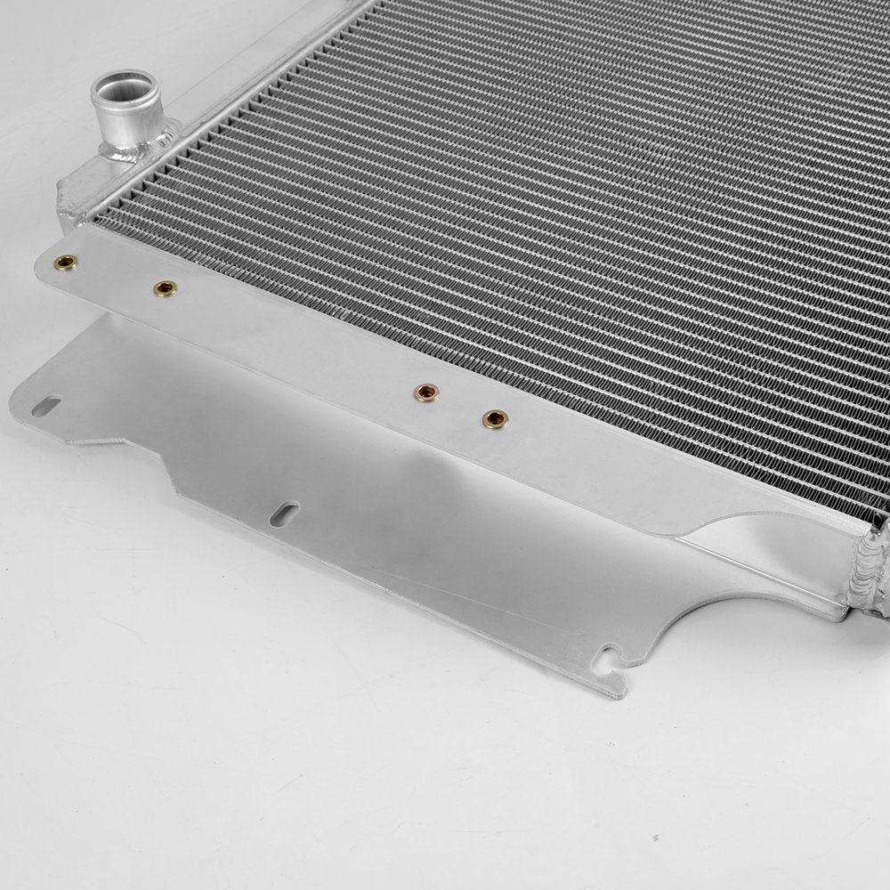 3 Row Core Full Aluminum Racing Radiator Replacement For Jeep Wrangler TJ YJ GM For Chevy V8 Conversion 1987-2006 1988 1989 1992 1993 1996 1997 1998 2002