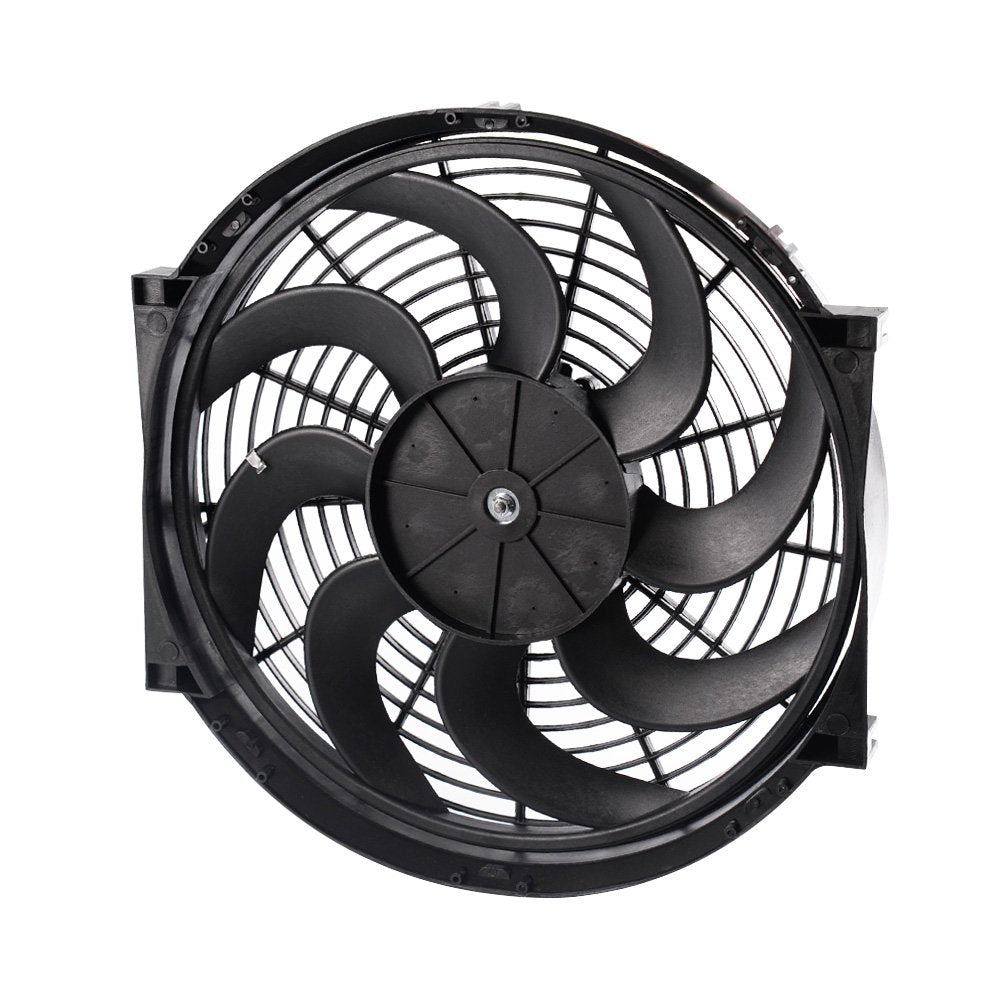3 Row Core Racing Aluminum Radiator Replacement For Ford Mustang/Falcon/Galaxie/Fairlane/Torino V8 MT 1967 1968 1969 1970 +14" Radiator Cooling Fan