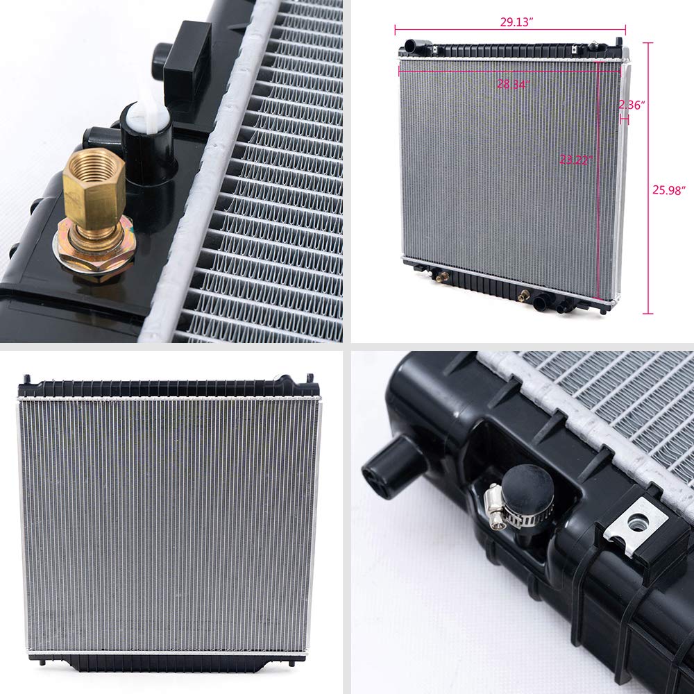 Compatible For Ford Excursion Expedition 1999-2005 F250 F350 F450 6.8L 7.3L Super Duty Aluminum Radiator