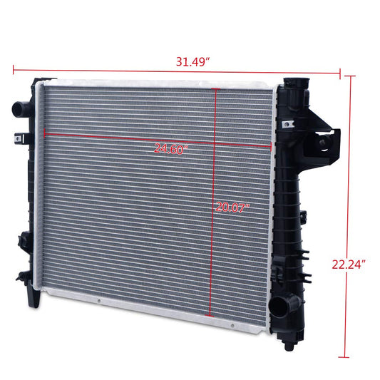 New Radiator Compatible for Dodge Ram 3500 2500 1500 ST SLT 3.7 V6 4.7 5.7 5.9L V8 2002-2008 Aluminum