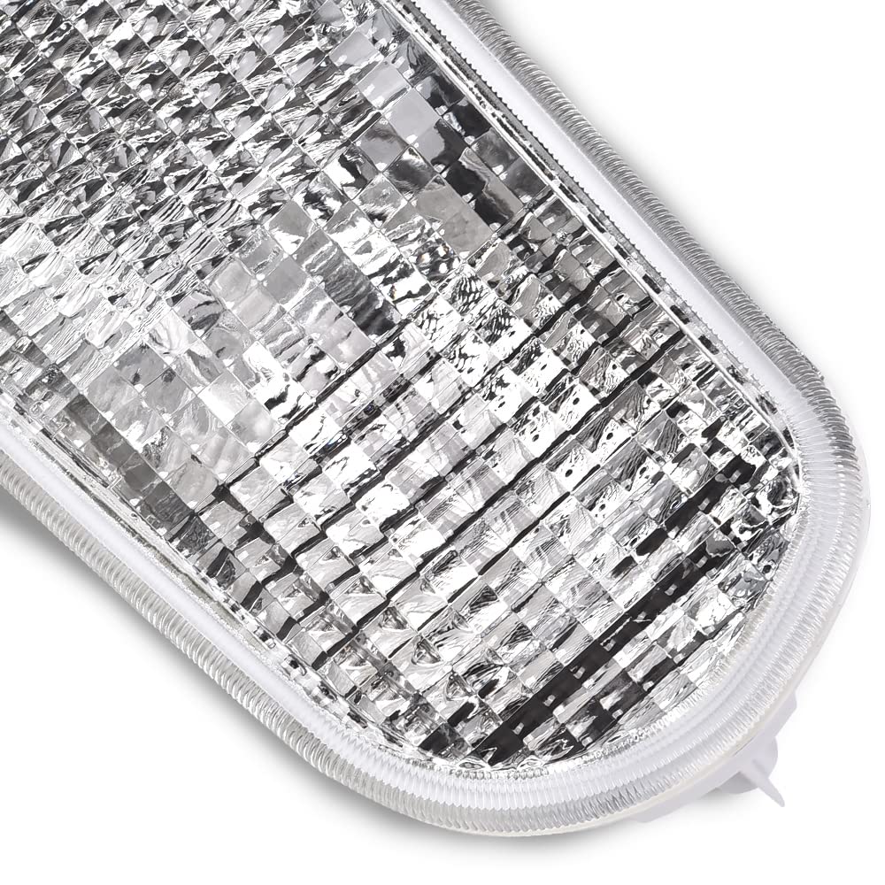 G-PLUS Side Marker Corner Parking Lights Turn Signals Compatible with 1998-2002 Pontiac Firebird Trans Am 10301404 10301405 GM2520177 GM2521177 (White)