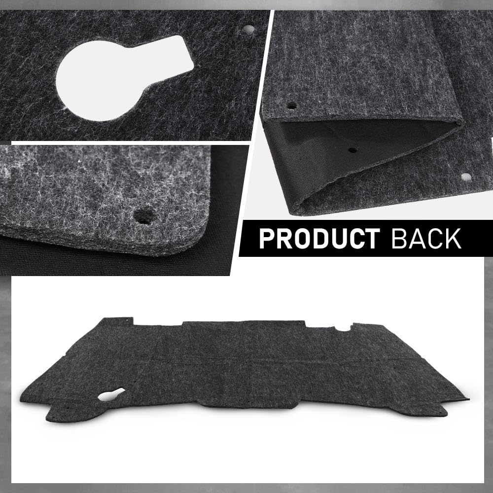 G-PLUS Hood Insulation Pad w/ Clips Compatible with Dodge Ram 1500 1994-2001/Not Fit Durango Or Dakota/Not Fit for Diesel
