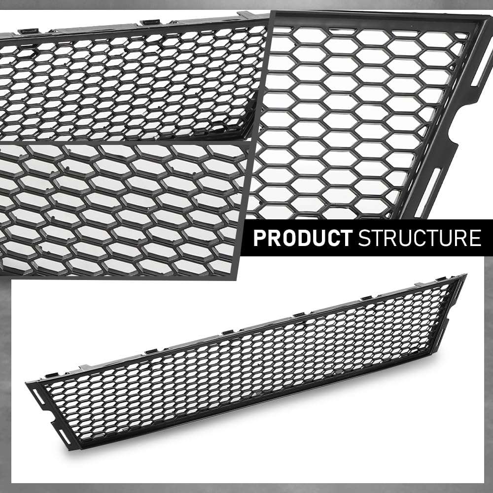 G-PLUS Front Center Bumper Grille, Compatible with BMW 740e M760i M760Li 2017-2019, Fit BMW 740i 750i 750Li 2016-2019, 51118092154, BM1036166