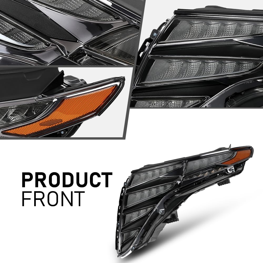 G-PLUS LED Headlights Assembly Front Headlamp Left Driver Compatible with Hyundai Tucson 2021-2024 92207CW200, 92207-CW200 Bumper Headlamps,faros delanteros