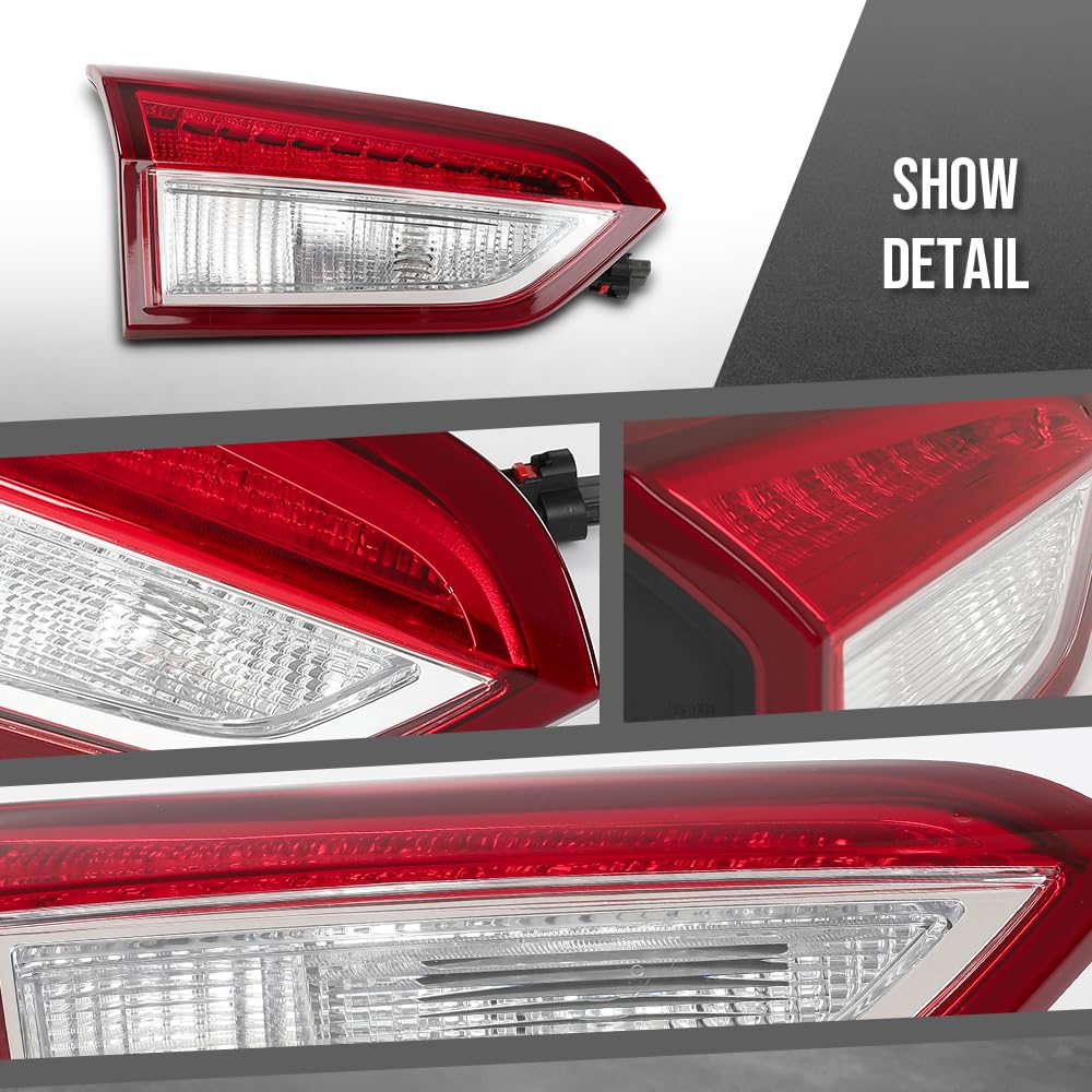 G-PLUS LED Inner Tail Light Left & Right Side Rear Lamp Compatible with Buick Envision 2019-2020 Red