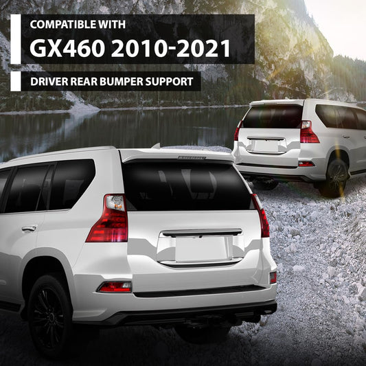 G-PLUS Bumper Support Driver Rear Compatible with LX GX460 2010-2021 5215660100, LX1142120, 52156 60100, 52156-60100 Black