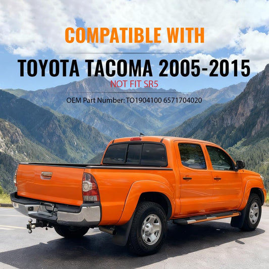 G-PLUS Tailgate Protector Molding Cap for Toyota Tacoma 2005-2015 Textured Black Front View