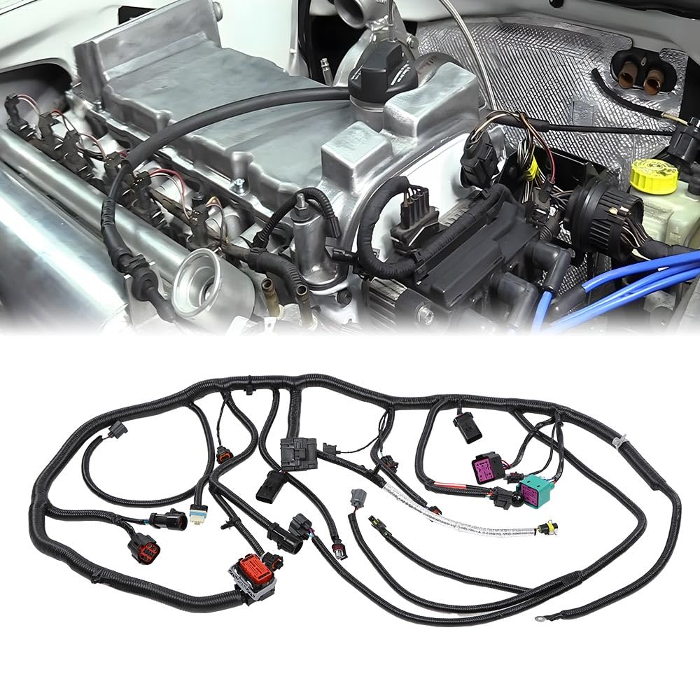 G-PLUS Engine Wiring Harness Compatible with 2005 2006 2007 Ford F250 F350 F450 F550 Super Duty 6.0L Diesel Engine (Only fit for 11/4/2004 and later build),5C3Z-12B637-BA, 5C3Z12B637BA, D450-637-BA-M7