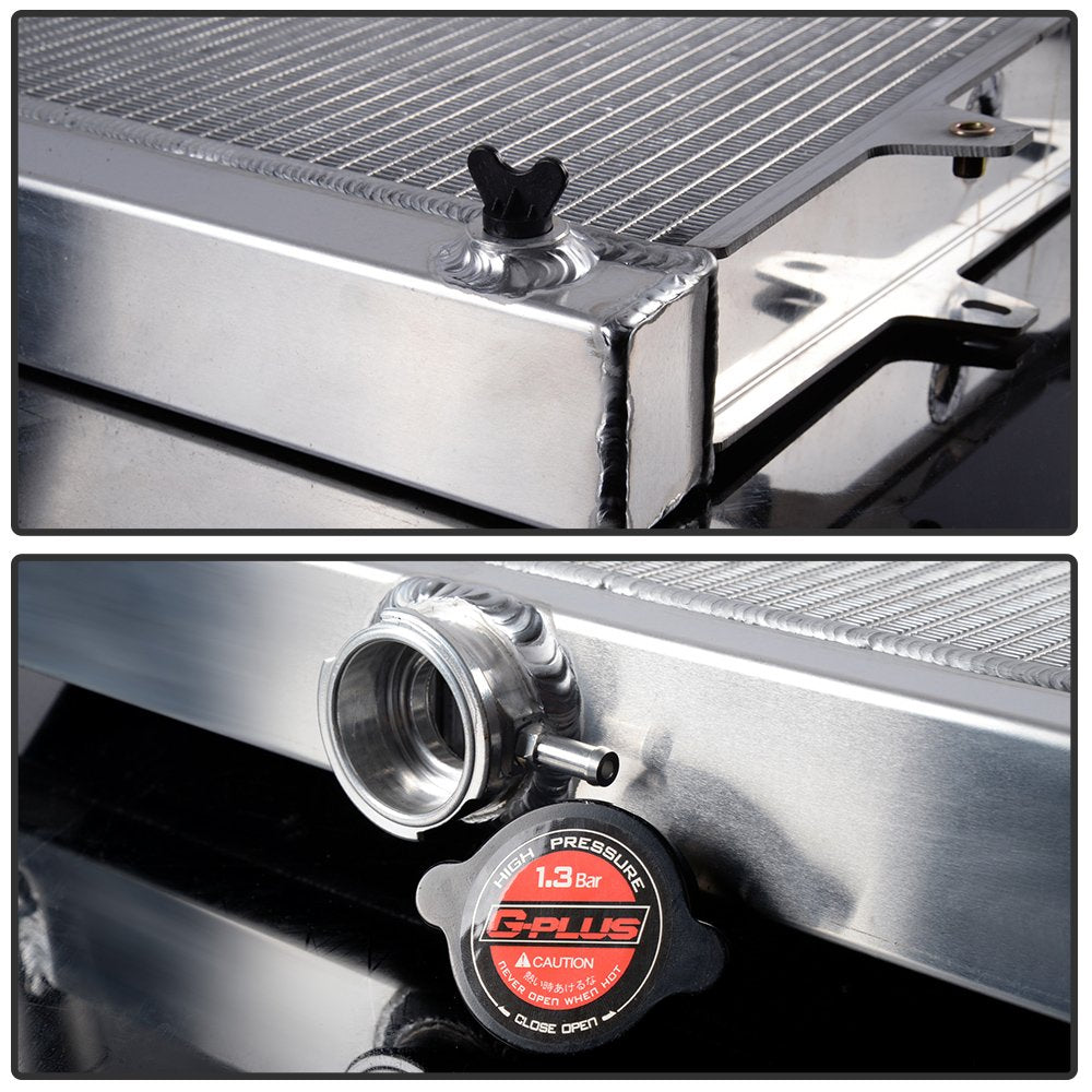 G-PLUS Cooling Radiator Racing Aluminum Compatible with 1984-1995 Toyota Pickup 4Runner 2.4l L4 85 86 87 88 89 90