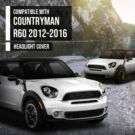 G-PLUS Headlight Lens Cover Compatible with Mini Cooper Countryman R60 2012-2016 Left & Right Pair Front Headlamp Lens Cover Clear