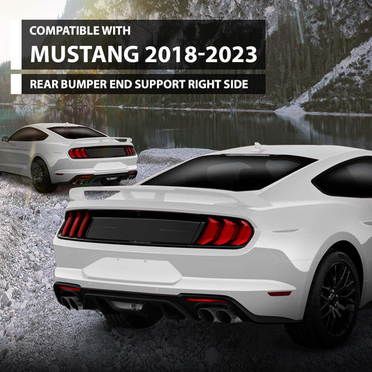 G-PLUS Bumper End Support Right Compatible with Ford Mustang 2018-2023 JR3Z17C947A, JR3Z-17C947-A Black