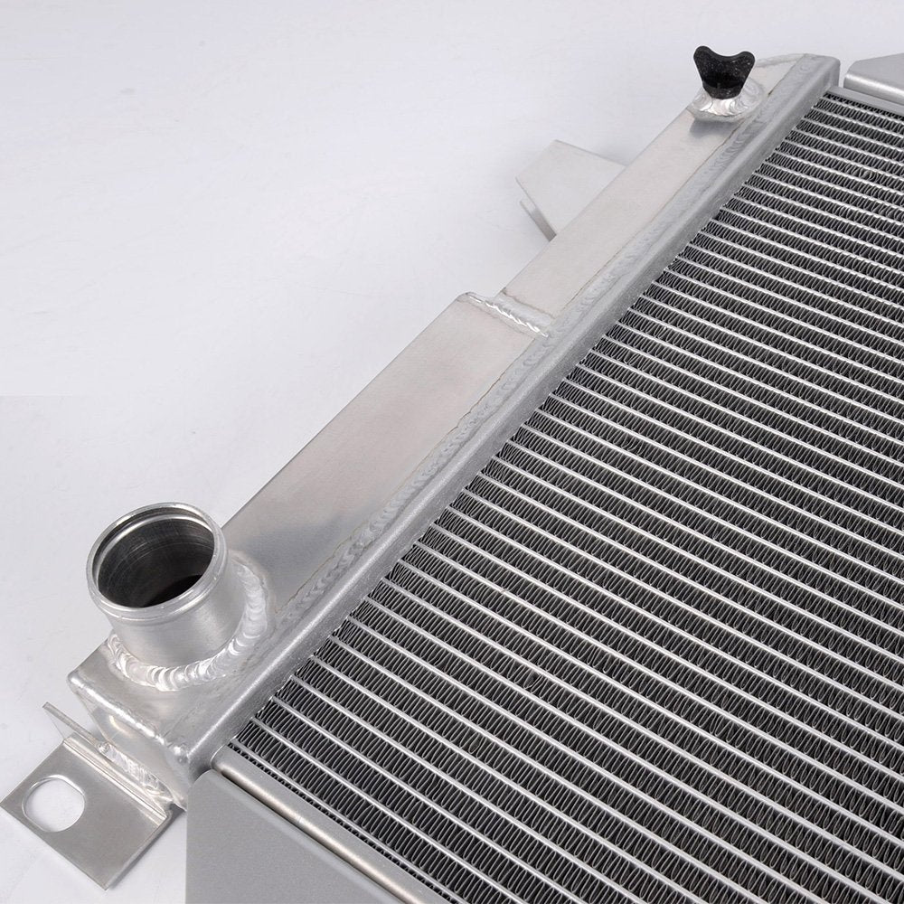 Aluminum Racing Performance Radiator Stop Leak Compatible For FORD F150/F250/BRONCO 5.0L/5.8L/7.5L V8 1985-1996