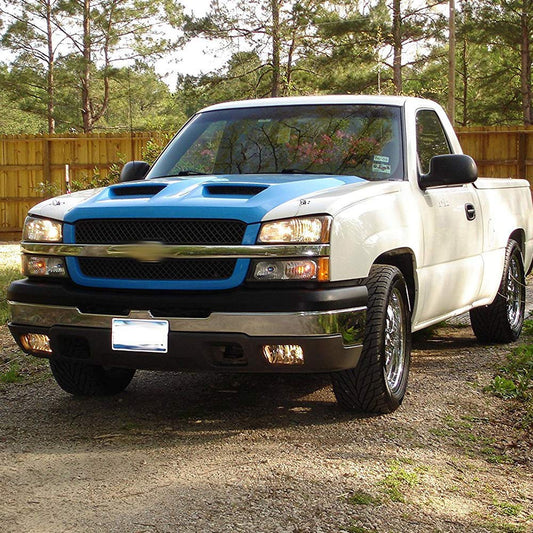 G-PLUS Fog Lights Compatible with Chevy Silverado 1500 2500 3500 2003-2007/ Fit Avalanche 2002-2006 Driving Bumper Lamp Smoke Lens w/ H10 Bulbs GM2593127 GM2592127 15190983 15190982