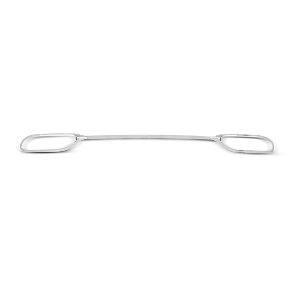G-PLUS Rear Trim Strip Set 3 Pcs Compatible with Benz W222 S-Class S450 S500 S560 2018-2020 2228853000, 2228852900 Silver