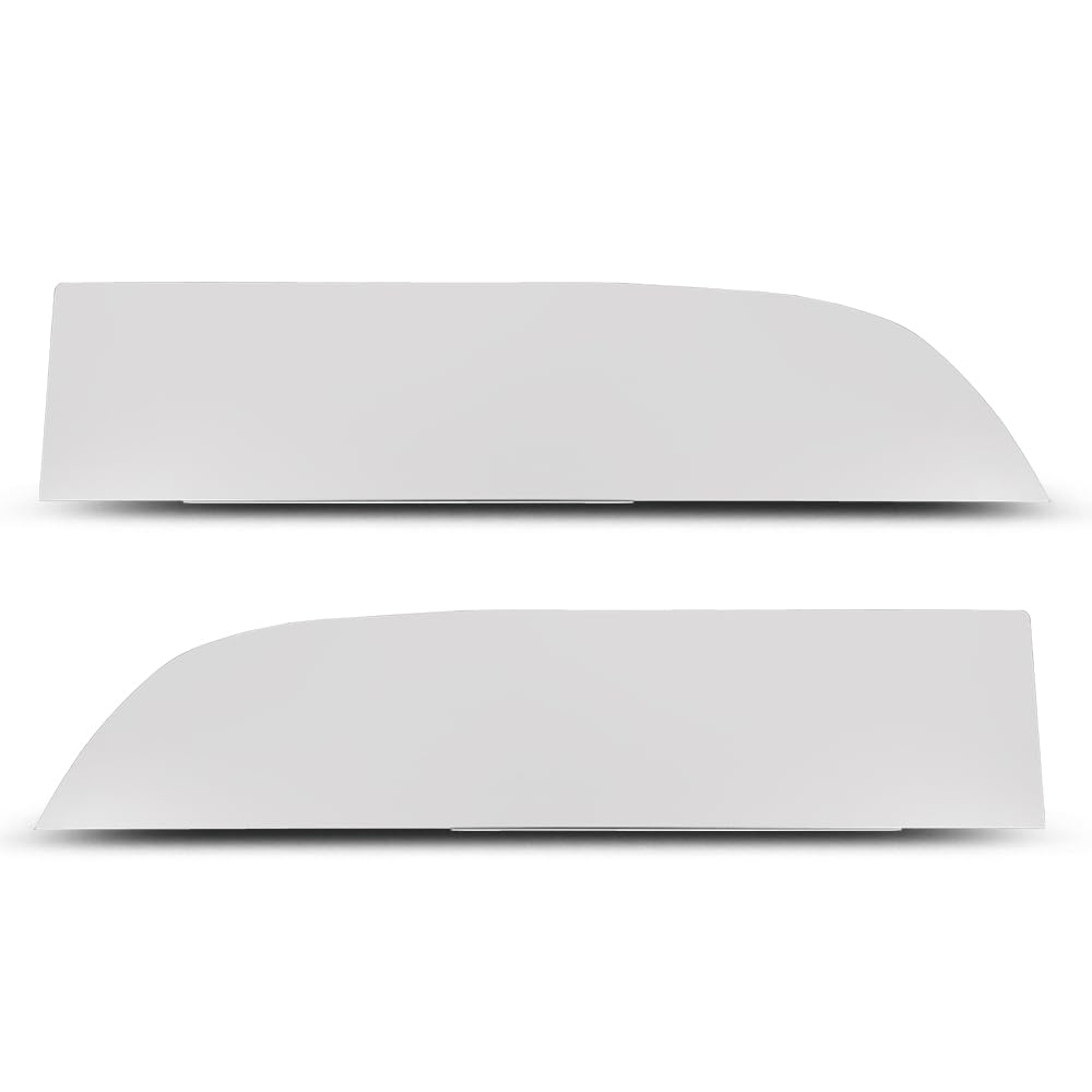 G-PLUS 8" Chopped Top Window Trim Pair, Compatible with Kenworth T680 & T880 Trucks 2013+, Stainless Steel
