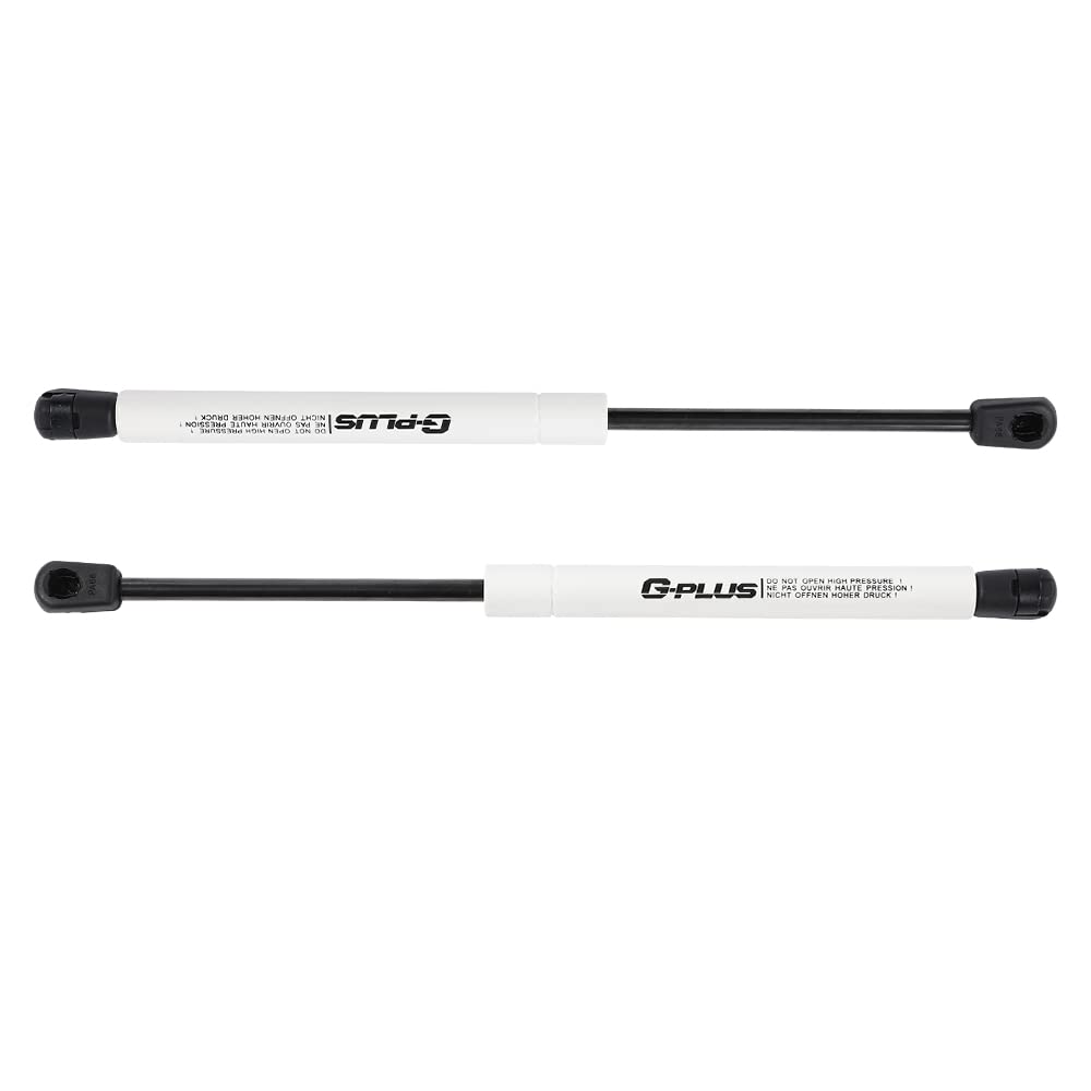 G-PLUS Racing Hood Lift Strut Damper Shock Set- Complete Kit White Compatible with Ford Mustang 15-21