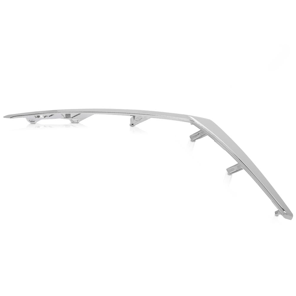 G-PLUS Front Right Side Bumper Cover Molding Chrome Trim 1pc Silver Compatible with Nissan Kicks 2021-2023 (For S And SV Models) NI1047111, 191275878071, 620745R00A