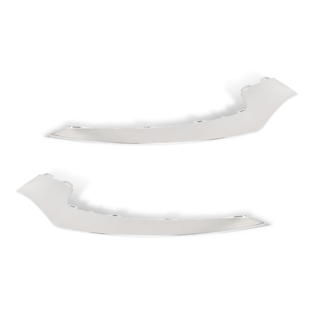 G-PLUS Pair Bumper Face Bar Trims Molding Step Pads Compatible with Benz E550 Base 2014-2017 2078850874, MB1047131 Silver