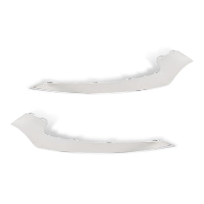 G-PLUS Pair Bumper Face Bar Trims Molding Step Pads Compatible with Benz E550 Base 2014-2017 2078850874, MB1047131 Silver