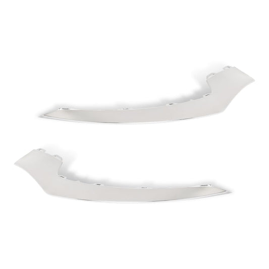 G-PLUS Pair Bumper Face Bar Trims Molding Step Pads Compatible with Benz E550 Base 2014-2017 2078850874, MB1047131 Silver