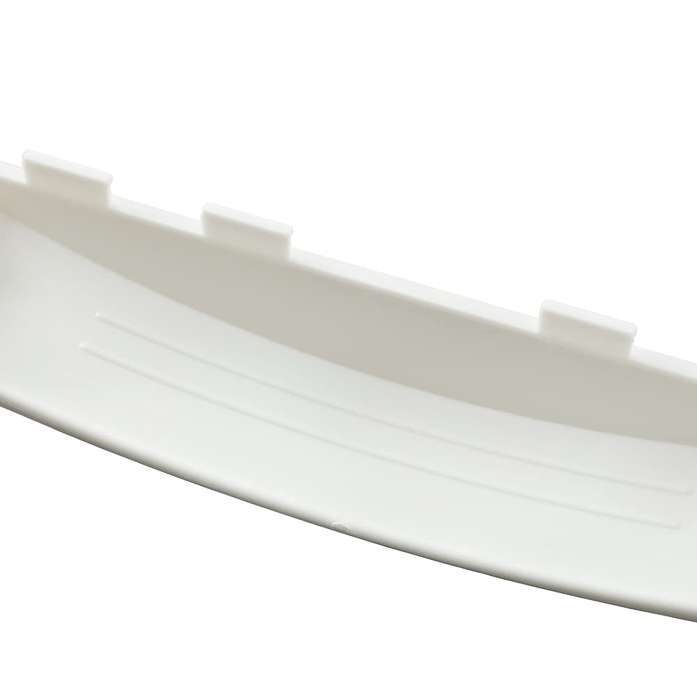 G-PLUS White Solid Door Handle Compatible with GE Dryer WE01X30378 WE1M1068 PS1177202 WE01X25878 Chrome ABS