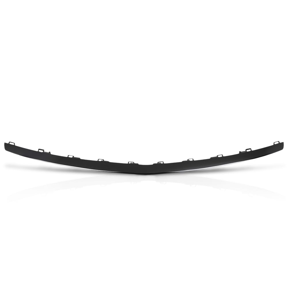 G-PLUS Front Bumper Face Bar Trim Molding Step Pad Fit Benz E43 AMG 4Matic 2017-2018, Fit Models w/o AMG Carbon Fiber Package, With AMG Styling Package and Night Package 2138857800 Glossy Black