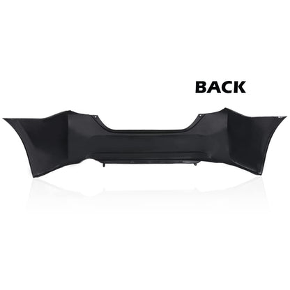 G-PLUS Rear Bumper Cover Compatible with Toyota Corolla Sedan (4-Door) 2014-2019, 11731135 5215902650 5215903901 615343611075 TO1100309, Black Primered