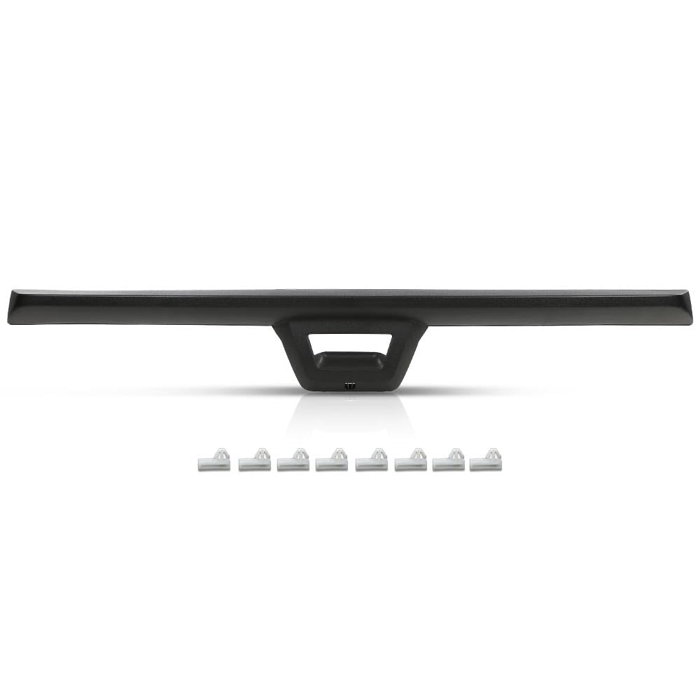 G-PLUS Tailgate Cap Cover Top Molding Trim Spoiler w/Camera Hole Compatible with Chevy Avalanche 2007-2013/Fit Cadillac Escalade EXT 2007-2013 19354904 19354903 15902098 25865156 GM1994113 Textured