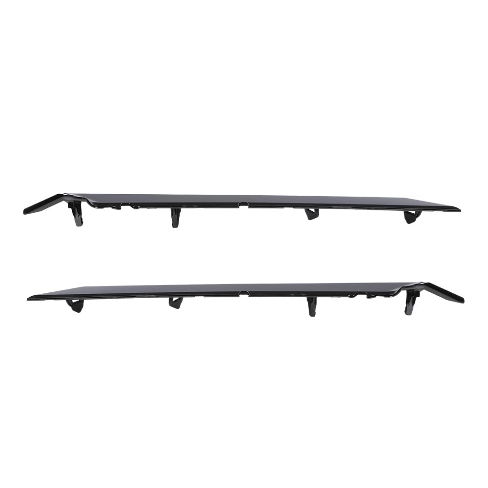 G-PLUS Front Grille Headlight Trim Molding Black Pair - Compatible with Toyota Camry Hybrid SE 2018-2021 / Camry SE Nightshade 2020 - 5271206100, 5271306100 Glossy Black