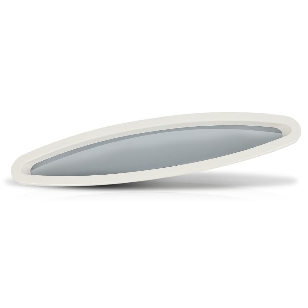 G-PLUS Porthole Window with Outer Ring Compatible with Sea Ray 225 Weekender 2004 2007 Fit Many Searay Sundancers, Weekenders, Express Cruisers and Others From The 1980'S Era on UP White