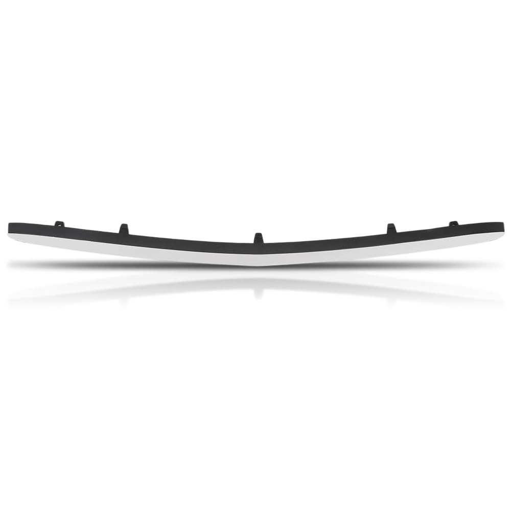 G-PLUS Front Bumper Lower Center Molding Trim Spoiler Compatible with Benz S63 AMG S550 S600 S550e 2014-2017 2228800108 Chrome Black