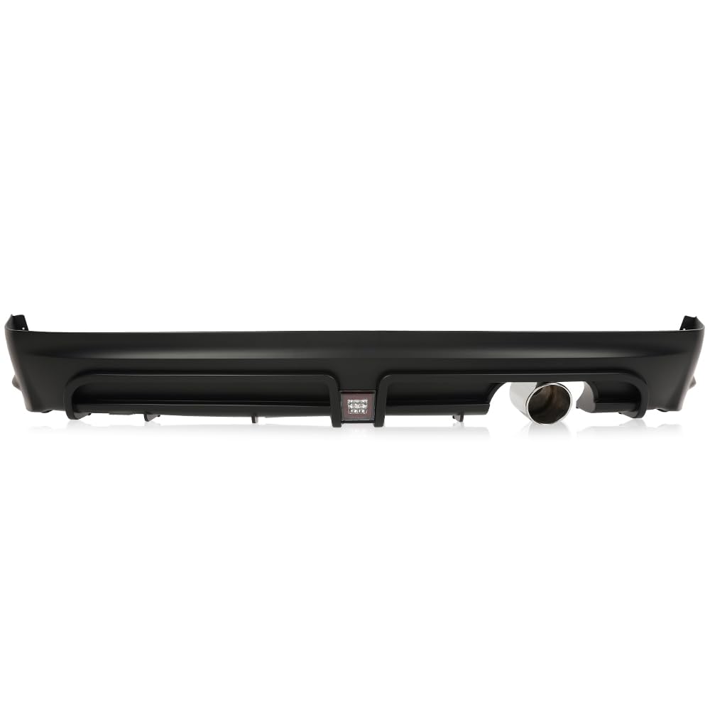 G-PLUS Rear Bumper Spoiler & LED 3rd Brake Light & Muffler Tip Compatible with Honda Civic 4 Door 2006-2011 Mug RR Style Rear Bumper Lip, Black