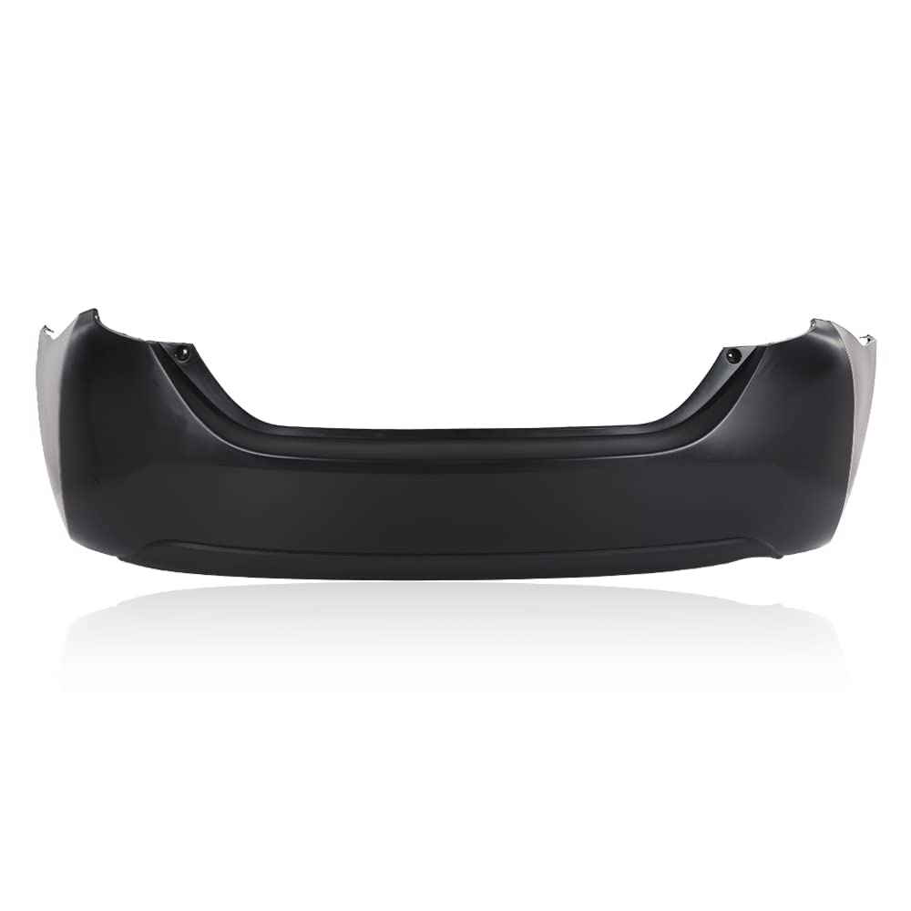 G-PLUS Rear Bumper Cover Compatible with Toyota Corolla Sedan (4-Door) 2014-2019, 11731135 5215902650 5215903901 615343611075 TO1100309, Black Primered