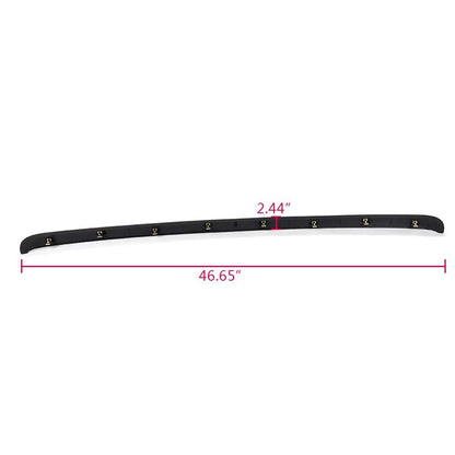 G-PLUS Hood Molding Trim w/Grille, Compatible with GMC Sierra 1500 2007-2013/ Fit GMC Sierra 2500 HD 3500 HD 2007-2010 Textured Black Plastic For GM1235110/10385157
