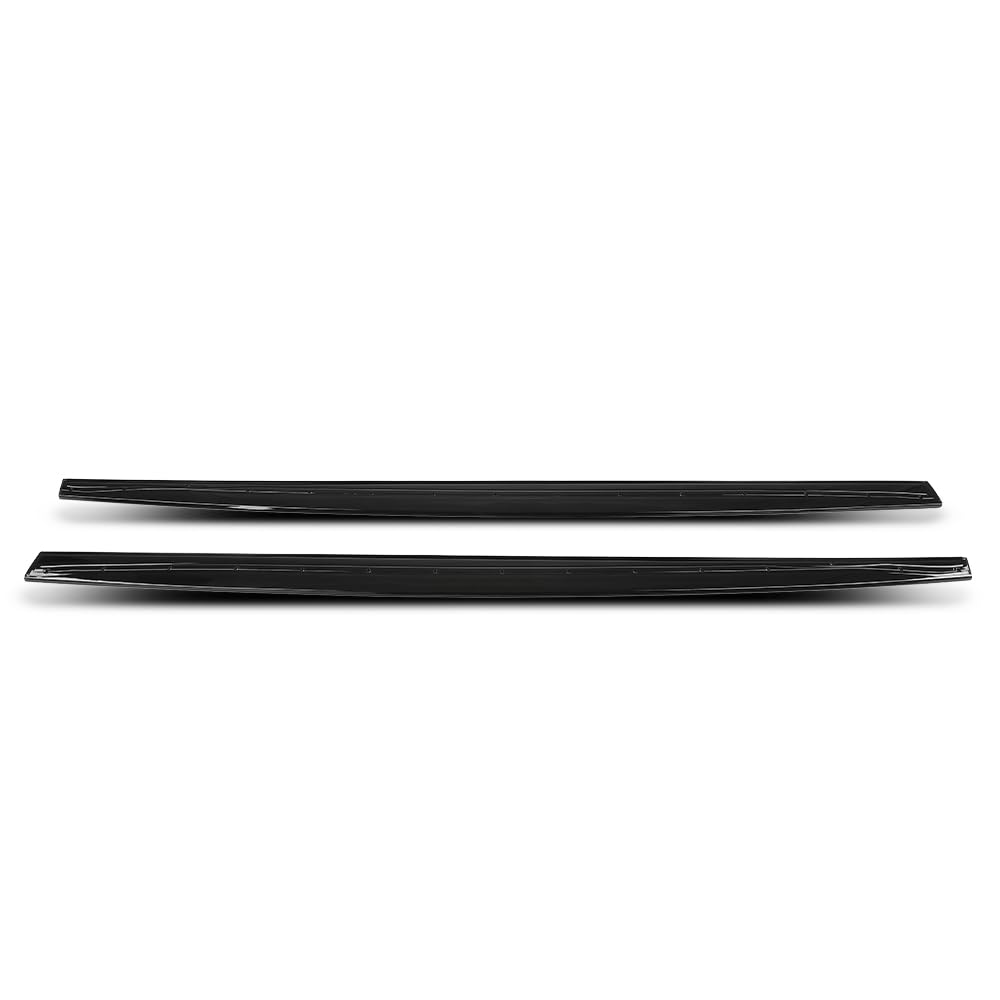 G-PLUS Extension Side Skirt Compatible with BMW F32 F33 F36 4 Series 2014 2015 2016 2017 2018 2019 2020 Gloss Black