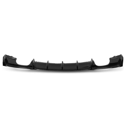 G-PLUS Rear Diffuser Fit BMW 3 Series F30 Sedan F31 Touring M-Tech Performance M Sport Bumper Model 2012-2018 M Performance Style (Single Sided Dual Output) Rear Bumper Diffuser Gloss Black