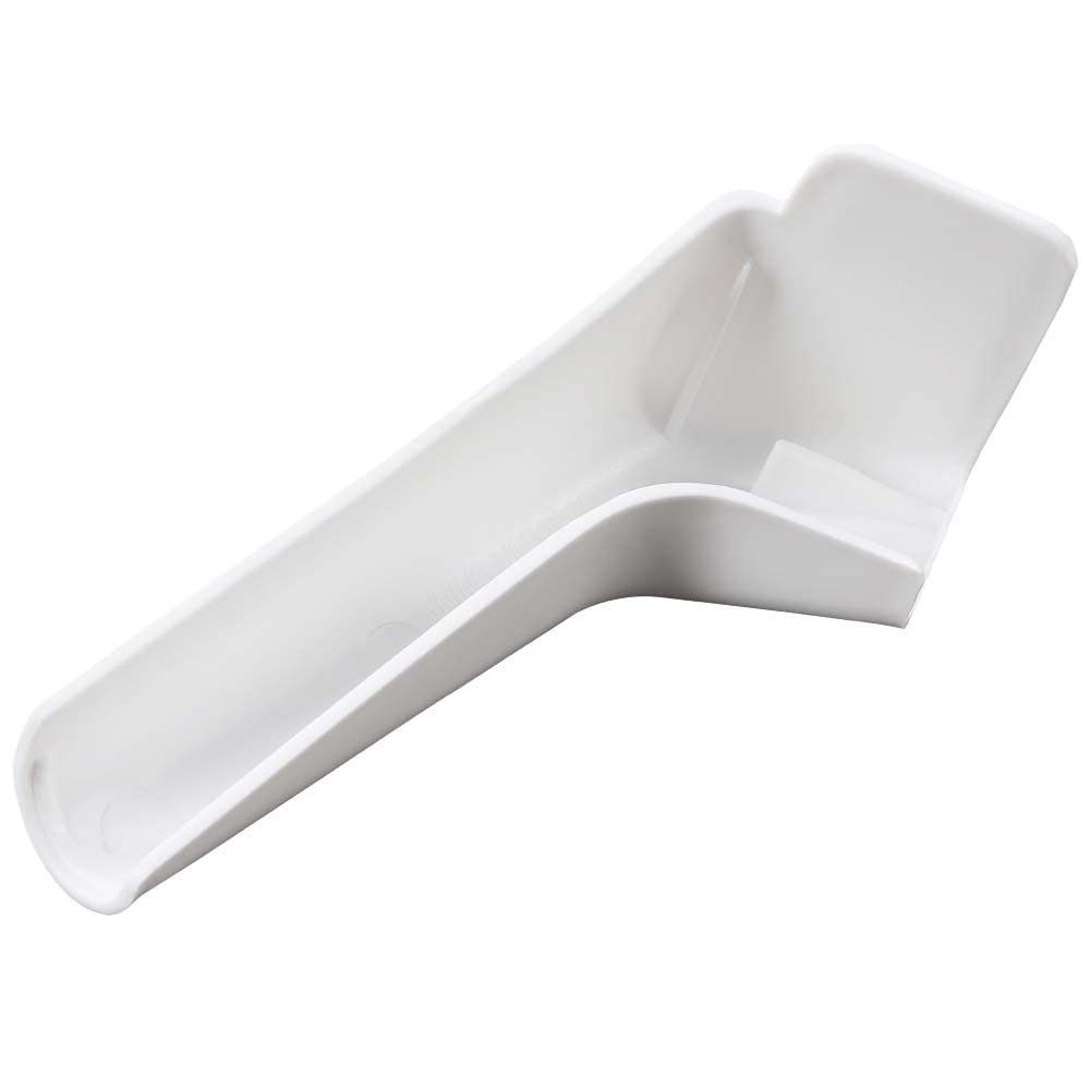 G-PLUS RV Rain Gutter Spout Long Version Left and Right Side White 3 1/2" Long 4 PCS