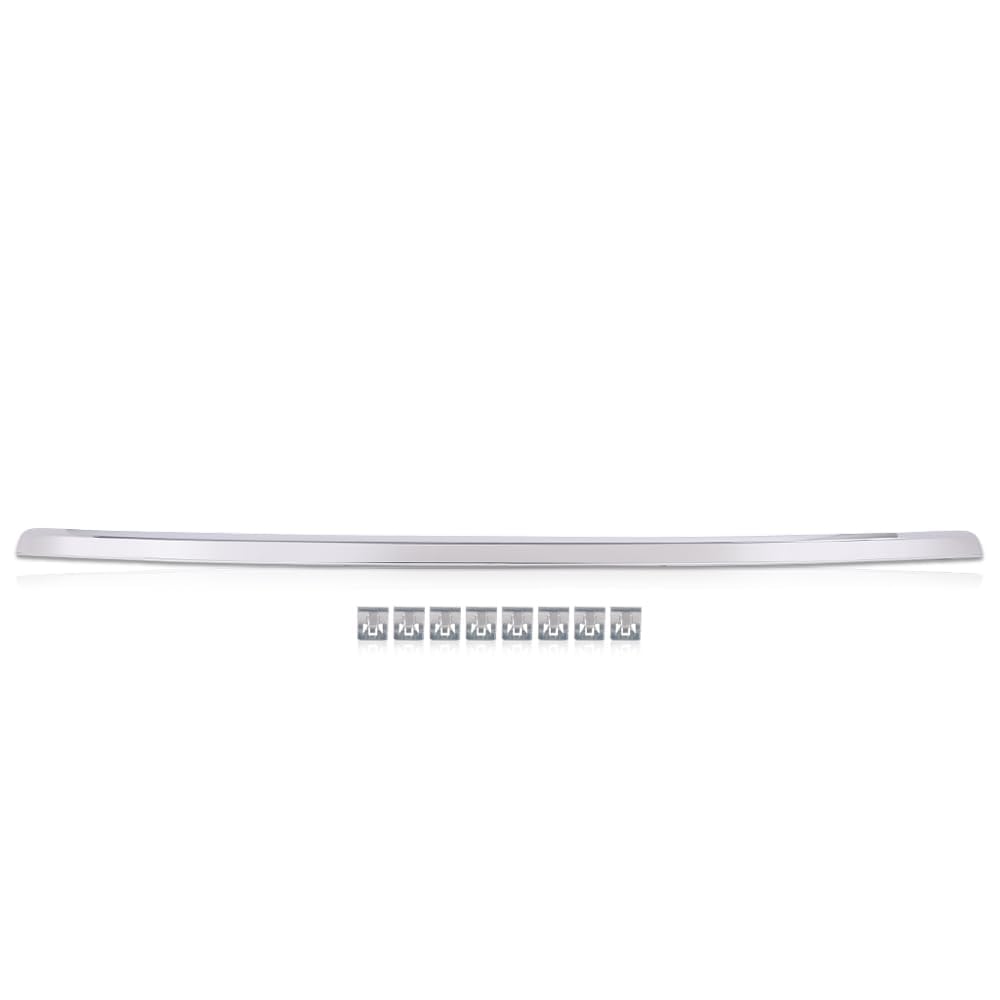 G-PLUS Hood Molding Trim Moulding Chrome Compatible with Chevy Silverado 2500 HD 3500 HD 2011 2012 2013 2014 20963700, GM1235124 Grille Inserts