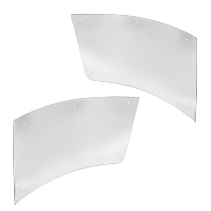 G-PLUS Headlight Molding Trim Side Bumper Chrome Trim Compatible With Volvo VNL 300 430 630 670 730 780 2004-2015 Driver & Passenger Side Bumper Extension Corners Chrome Trim 1 Pair 82721512 82721510