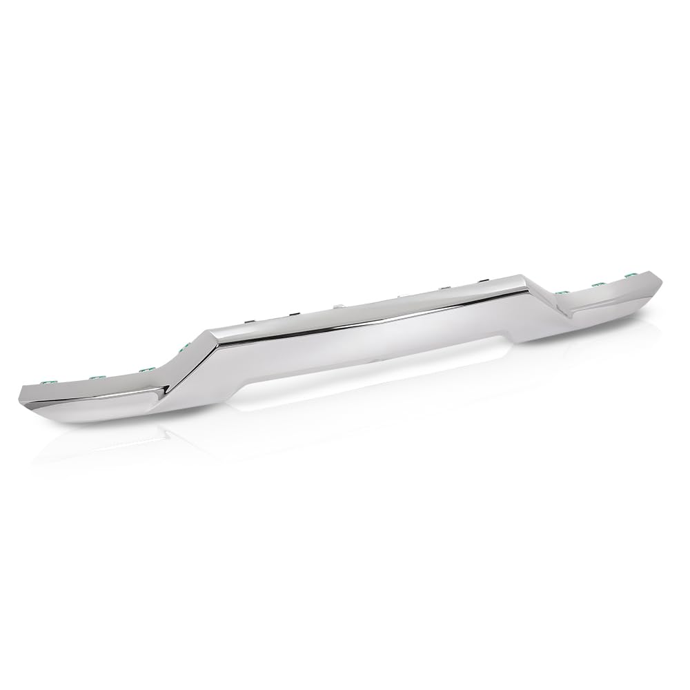 G-PLUS Front Bumper Lower Skid Plate Trim Chrome Compatible with Chevy Silverado 1500 2016 2017 2018,Fit Chevy Silverado 1500 LD 2019 GM1044128, 23243083 Silver