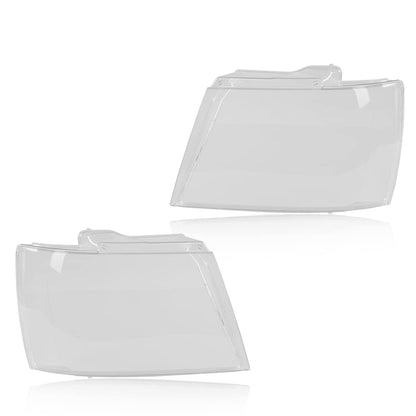 G-PLUS Headlight Lamps Protector Clear Lens Cover Clear Compatible with 2007-2014 Chevy Tahoe Suburban 1500/2007-2013 Chevy Avalanche Suburban 2500