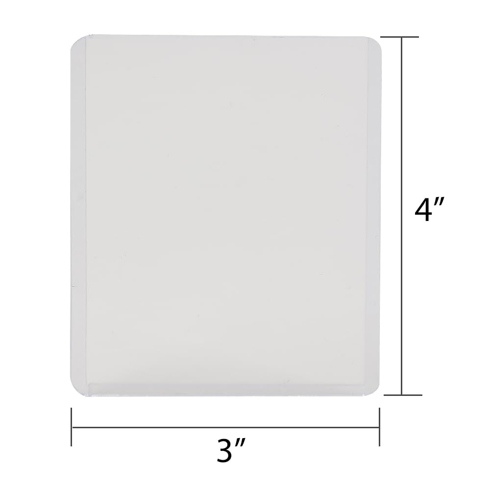 G-PLUS 25PCS 3"X4" Top Loads Card Sleeves, Hard Plastic Baseball Card Protectors,Sportcards Football Game Cards Card Holder, Clear Collecting Trading Card Sleeves 1.5MM